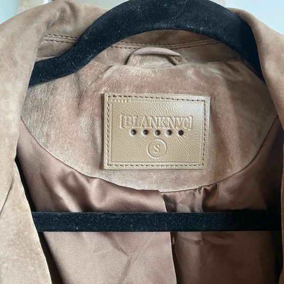 BLANK NYC *REAL* SUEDE JACKET in Taupe - Picture 3 of 6